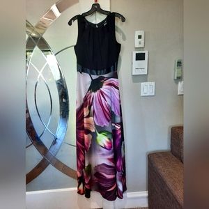 Floral print maxi dress